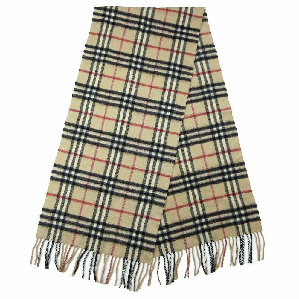 新品タグ付き【バーバリーロンドン】カシミヤ100% ロングマフラーグレーチェック BURBERRY LONDON バーバリー ロンドン カシミヤ100% ノバ