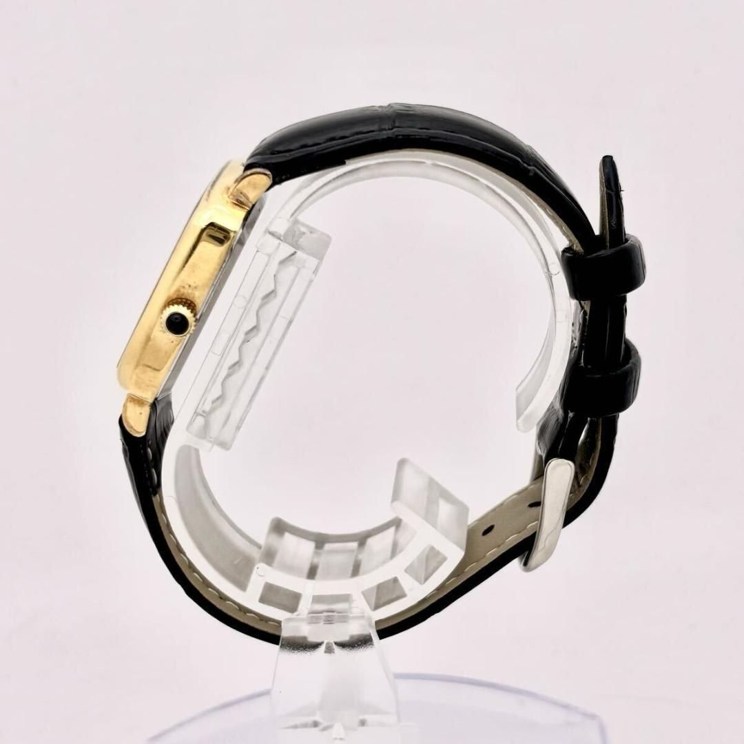 新品電池】美品 LONGINES ロンジン 腕時計 メンズ ゴールド スクエア 