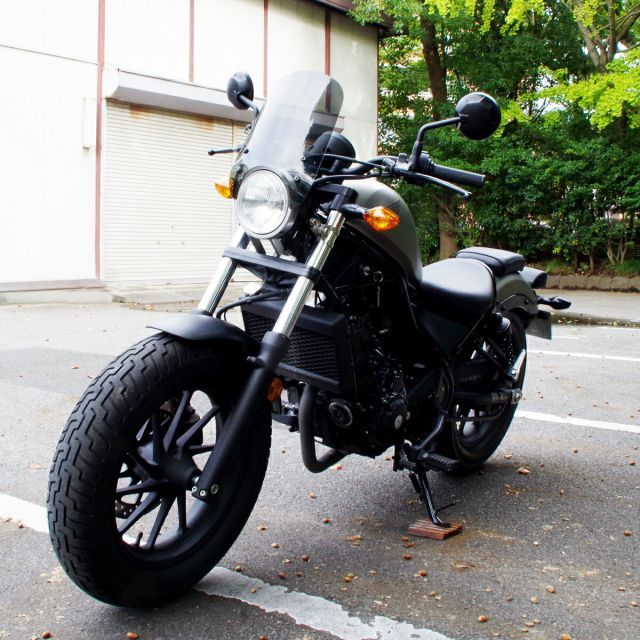 レブル250 レブル500 専用 ウィンドスクリーン ロングクリア スモーク