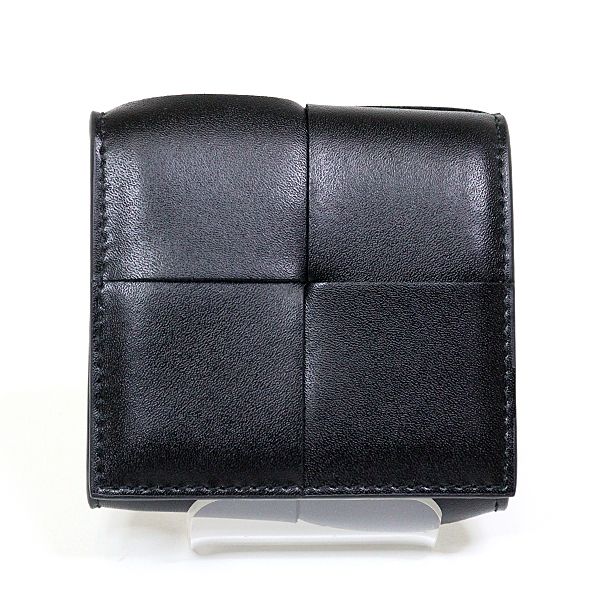 BOTTEGA VENETA ボッテガ・ヴェネタ カセット 折り畳みコインパース 小銭入れ ブラック レザー 未使用品　679846 VBWD2 8803