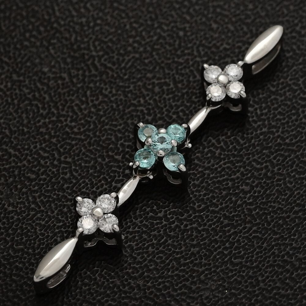 0.14ct|フラワーモチーフ･3連|三連･ダイヤモンド･ダイヤモンドペンダントトップ|K18WG|750-1.4g|ホワイトゴールド