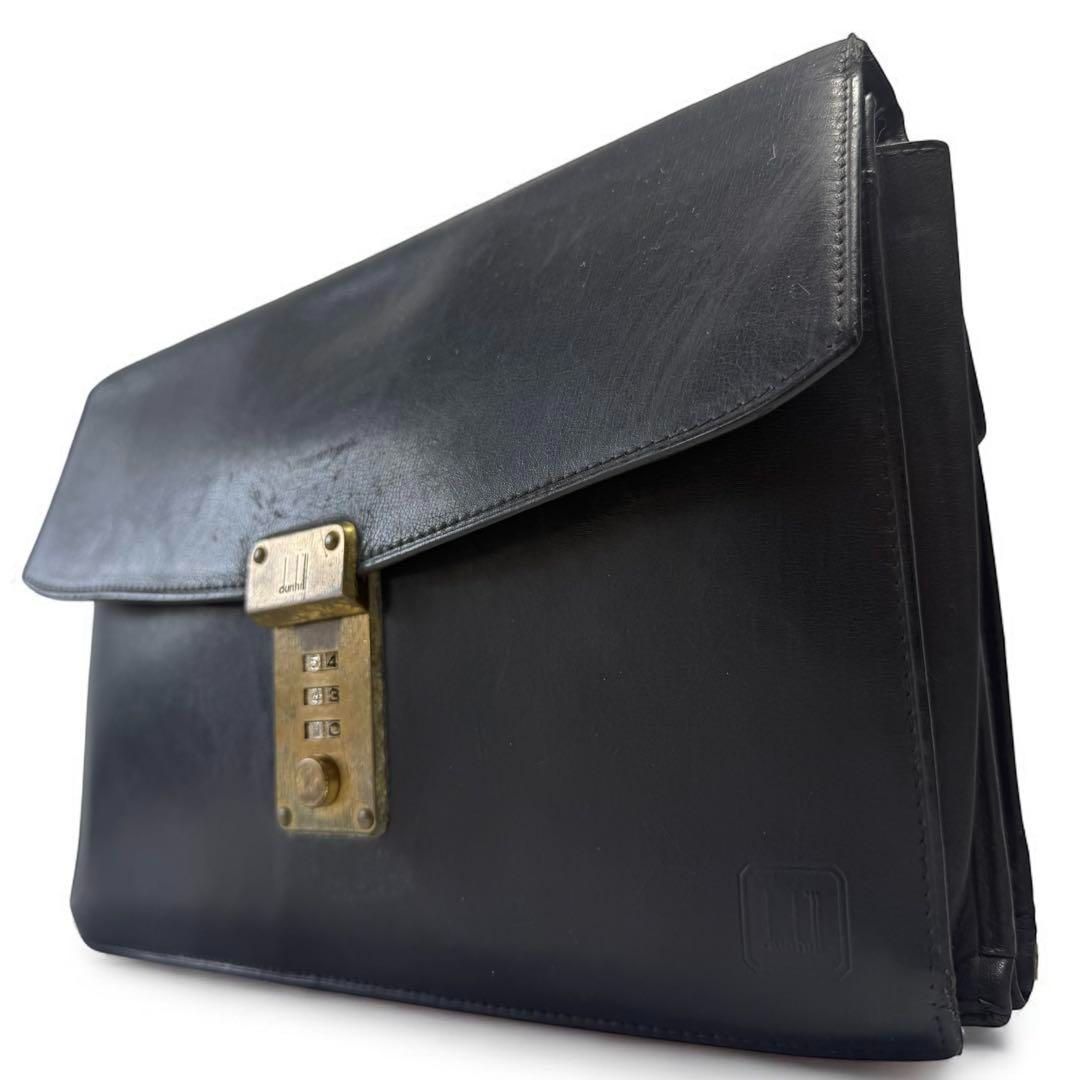 新品】dunhill ダンヒル ダイヤルロック セカンドバッグ クラッチ