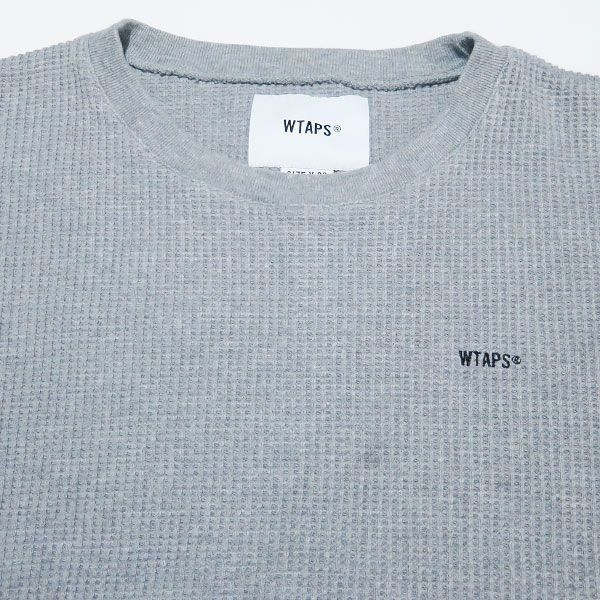 WTAPS ダブルタップス 20AW WAFFLE/LS/COTTON 202ATDT-CSM23 ワッフル ロングスリーブ コットン サーマル  カットソー ロンT 長袖 グレー サイズ02(M) - メルカリ