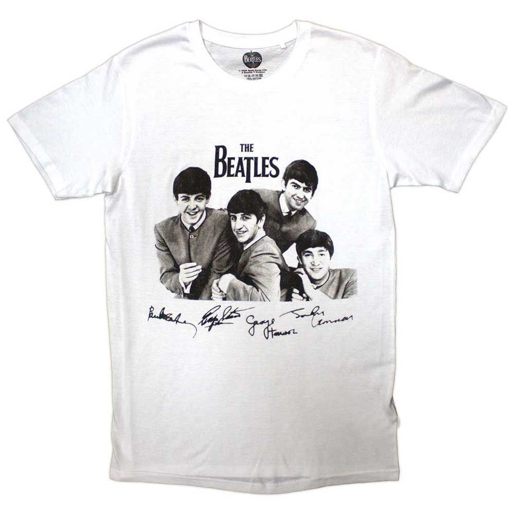 BEATLESビートルズ 公式Tシャツ：モップトップ＆シグネチャーSサイズ 