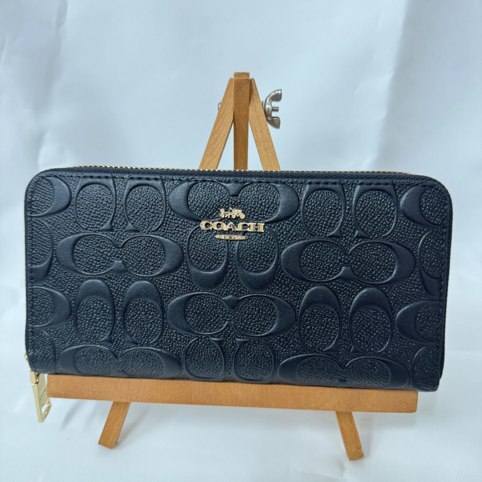 ☆新品☆ COACH 財布 コーチ 長財布 ブラック 黒色 シグネチャー