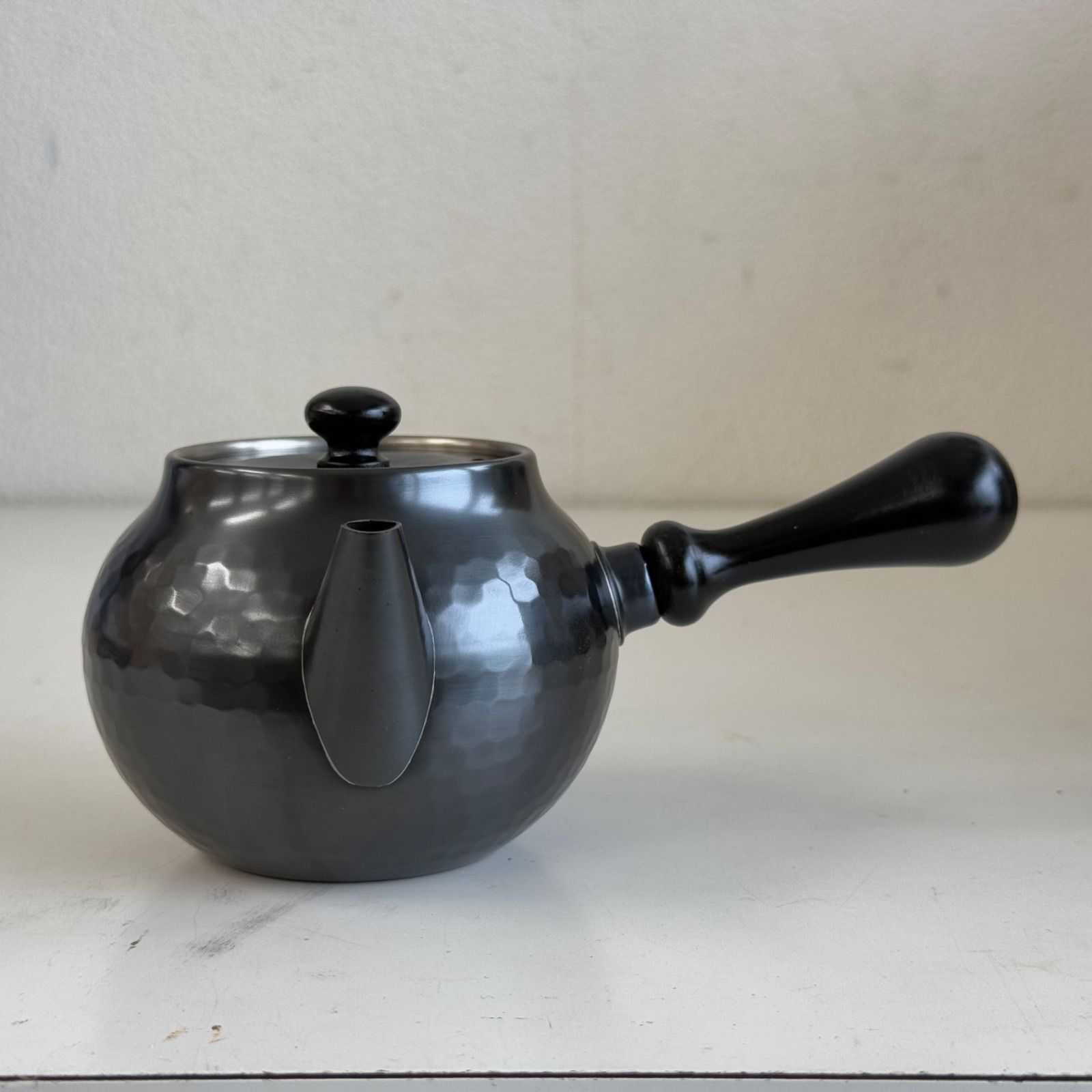 新品/銘あり/共箱付】新光堂 美術銅器 横手急須＋茶筒（二重蓋
