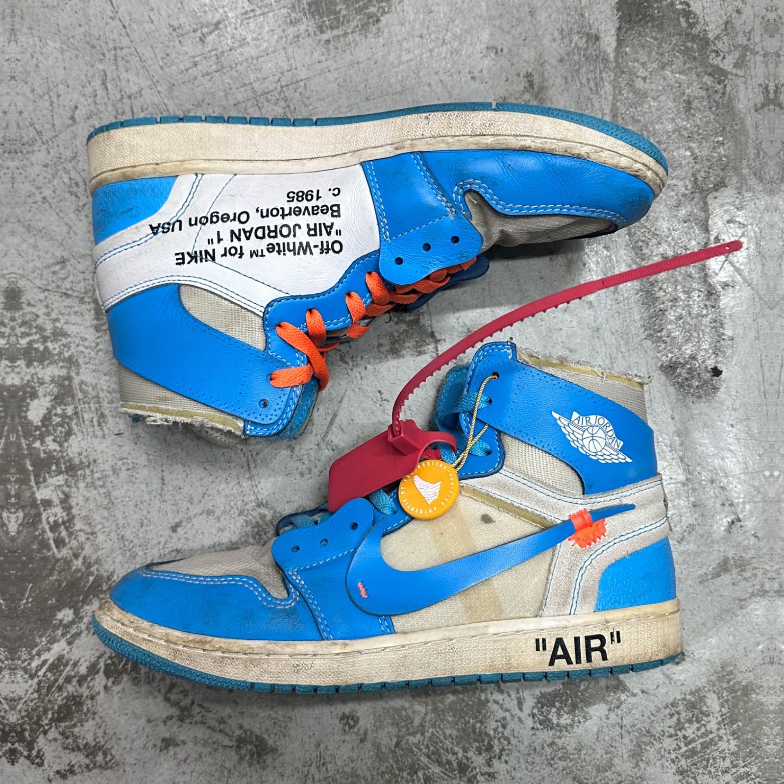 AIR JORDAN1 オフホワイトunc OFF-WHITE × AIR JORDAN 1 “UNC” オフホワイト x ジョーダン1