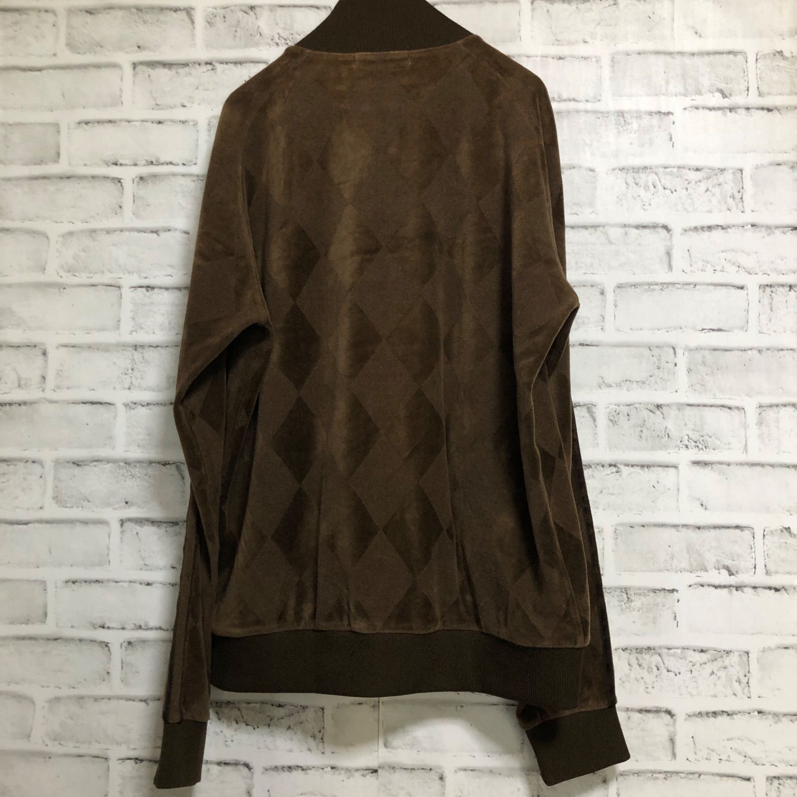 フレッドペリー トラックジャケット アーガイル 月桂樹 ブラック M 