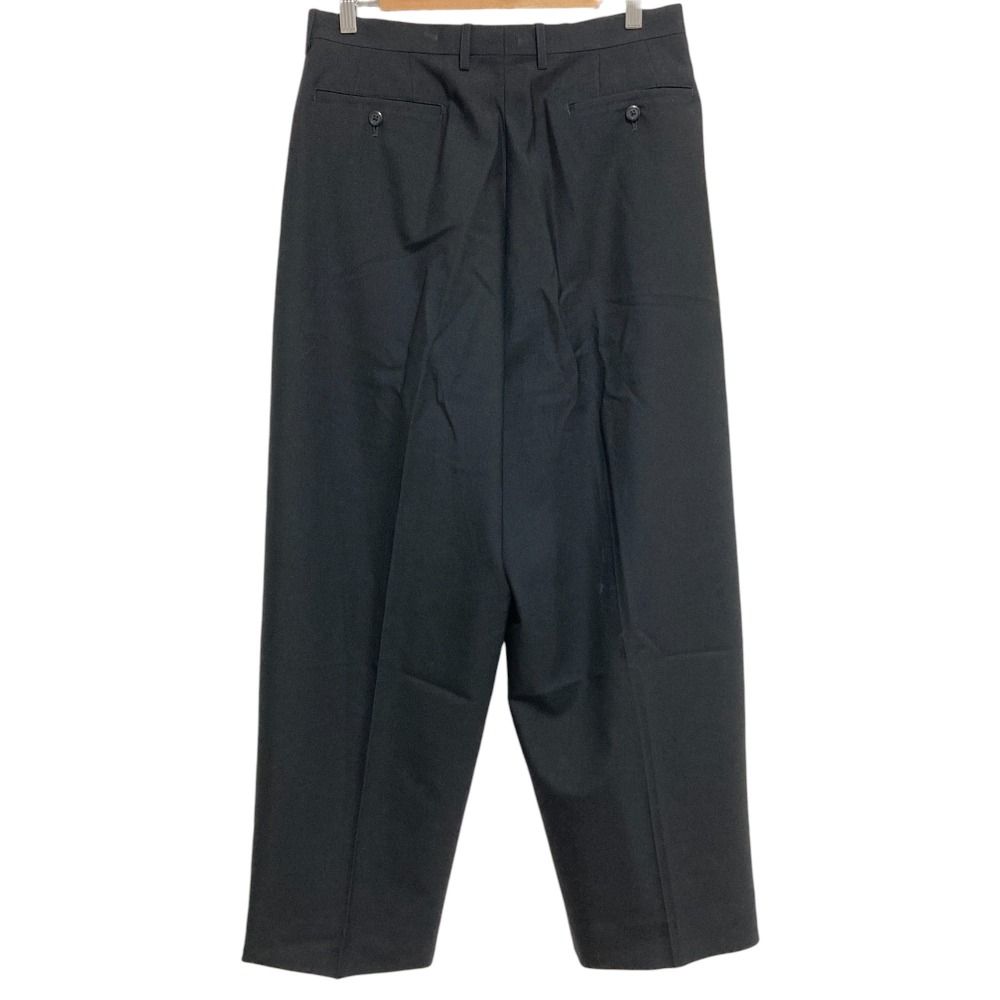 LAD MUSICIAN ワイドスラックス サイズ44 テーパード 黒 LAD MUSICIAN - Gather Wide Slacks | fakejam
