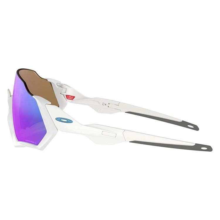 店頭展示品 送料込 OAKLEY||FLIGHT JACKET|フライトジャッケット||ワイド-ユニバーサルフィット ||サングラス || Polished White|ポリッシュド ホワイト||oo9401-0237||プリズム サファイア||オークリー