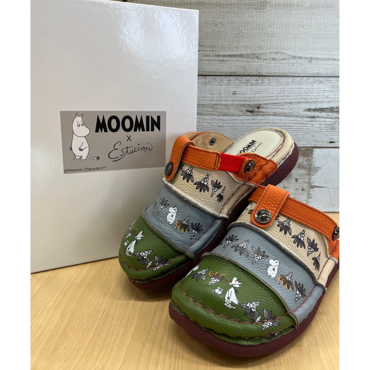 未使用　エスタシオン×ムーミン　2wayサボサンダル 未使用 エスタシオン×ムーミン 2wayサボサンダル Estacion