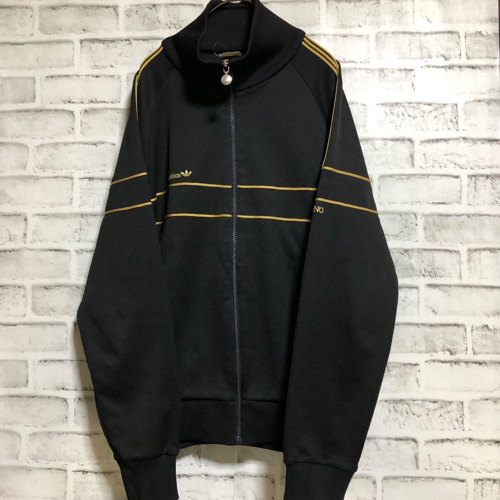 70s⭐️adidas トラックジャケット/ジャージ L 刺繍トレファイル 