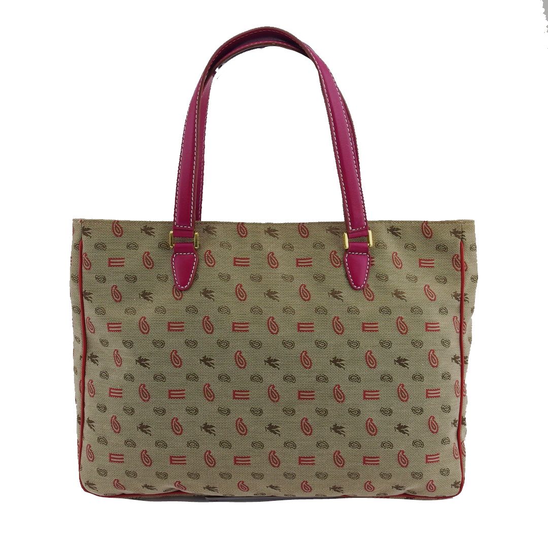 ETRO エトロ ハンドバッグ トートバッグ バッグ レザー ペイズリー柄