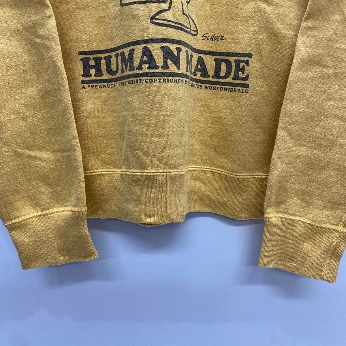 ヒューマンメイド HUMAN MADE PEANUTS Sweatshirt スウェット 黄色 S