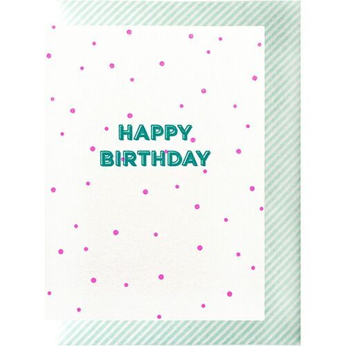 (まとめ）#エルコミューン グリーティングカード サンデーリソグラフ　グリーティングカード Birthday Pink GC-075 【×25セット】