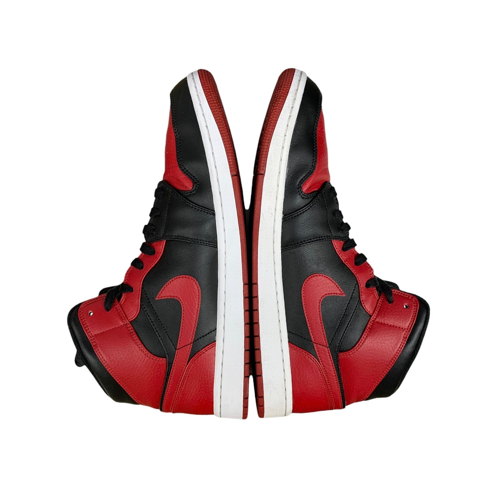 NIKE (ナイキ) AIR JORDAN 1エアジョーダン 1MID BRED レッドブラック