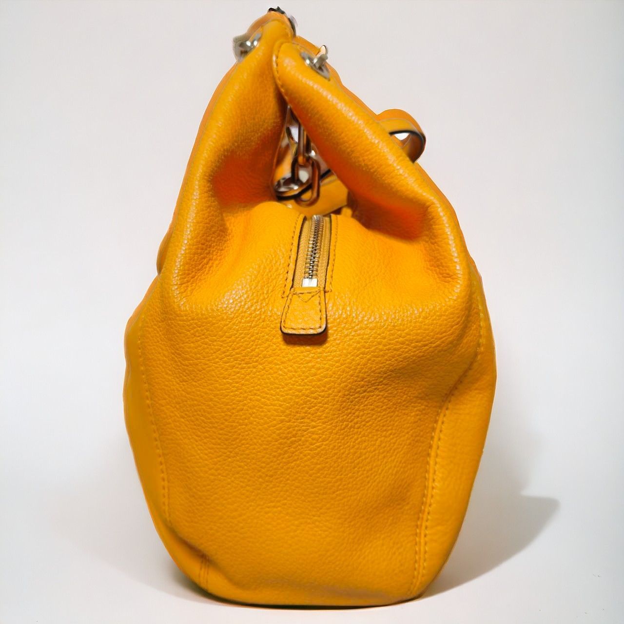 マイケルコース フルトンチェーン ハンドバッグ トートバッグ レザー オレンジ Michael Kors Fulton Chain Handbag  Tote Bag Leather Orange