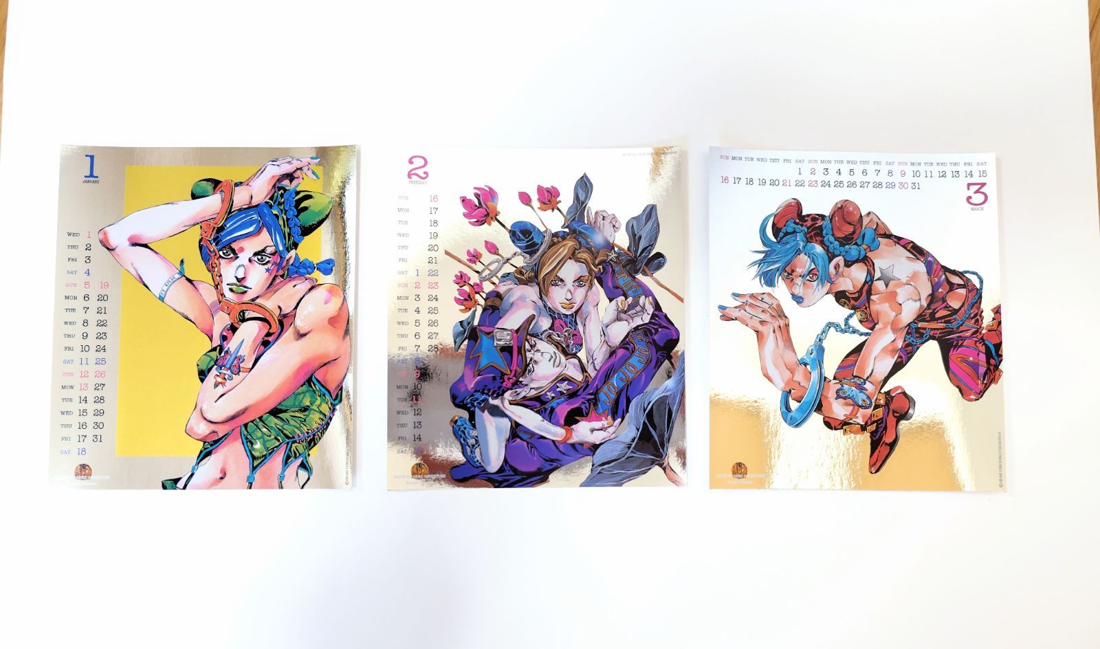 ジョジョの奇妙な冒険Part6 ストーンオーシャン カレンダー 2003