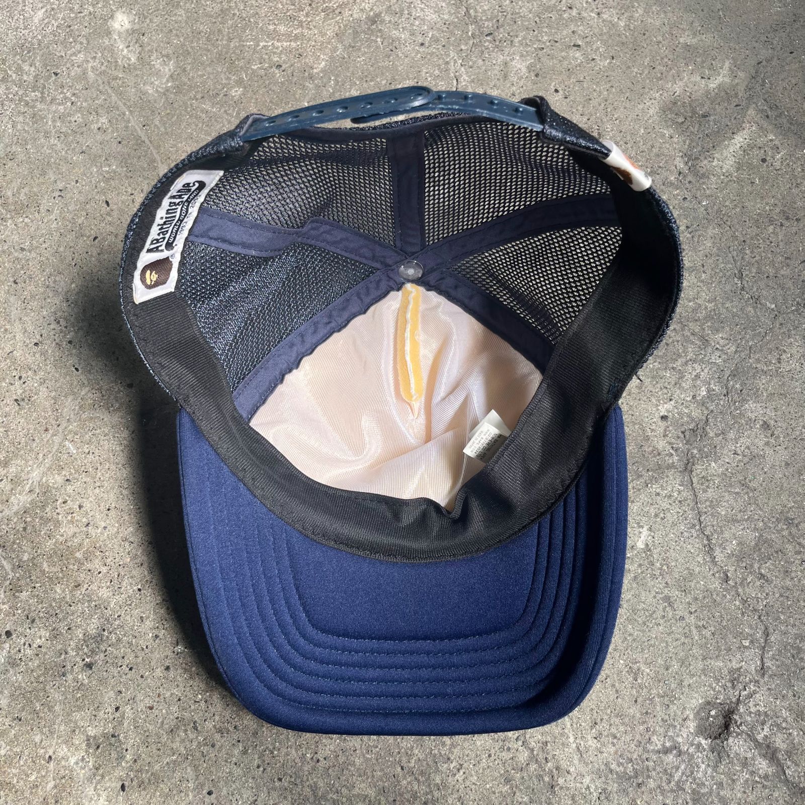 A BATHING APE ネイビーキャップ A BATHING APE BAPE STA MESH CAP アベイシングエイプ