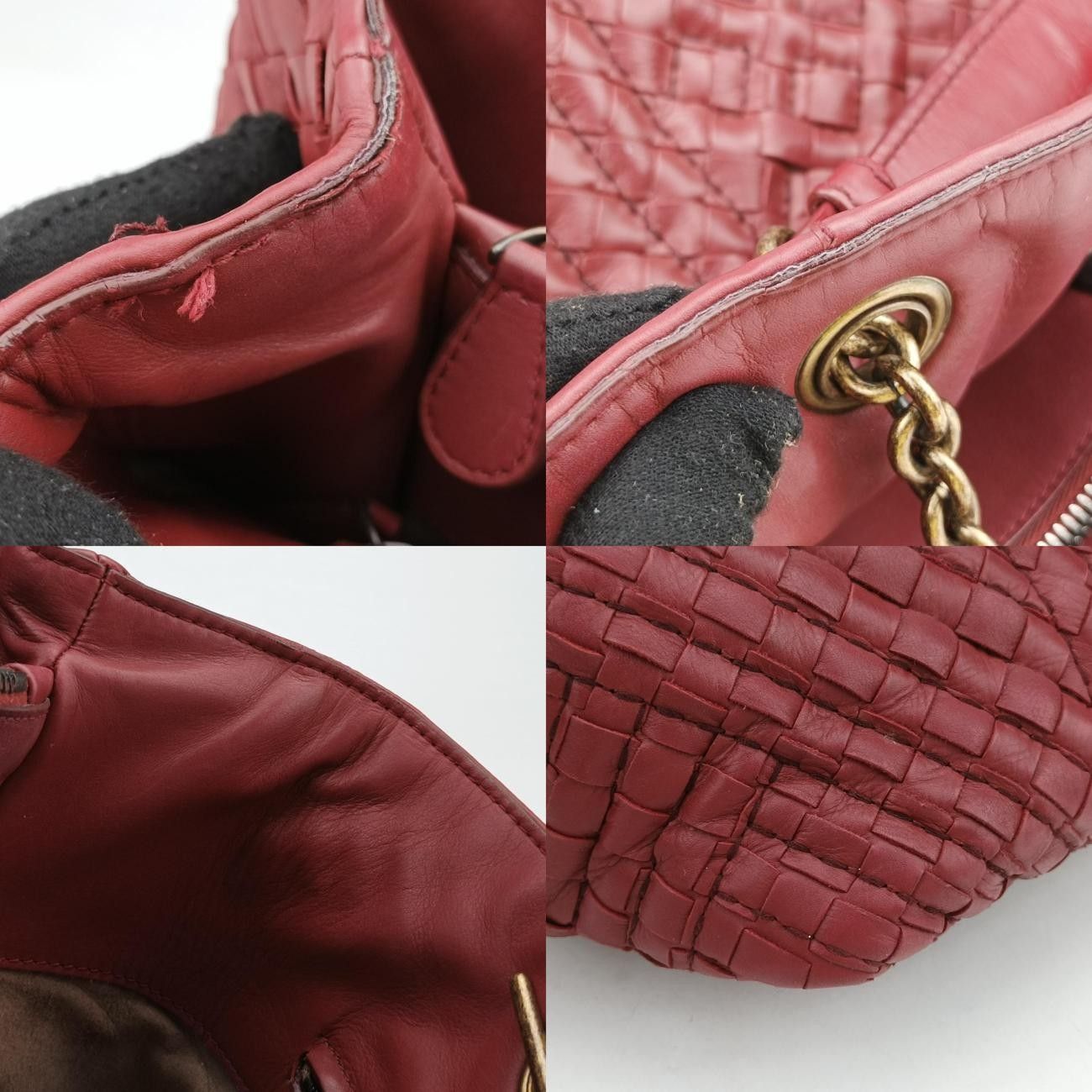 ボッテガヴェネタBottega Venetaイントレチャート レッド ボッテガヴェネタBottega Venetaイントレチャート レッド