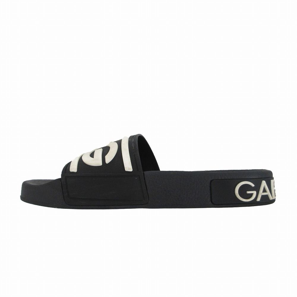 DOLCE&GABBANA ロゴ スリッポン サンダル D&G DOLCE&GABBANA ドルチェアンドガッバーナ ロゴ シャワー