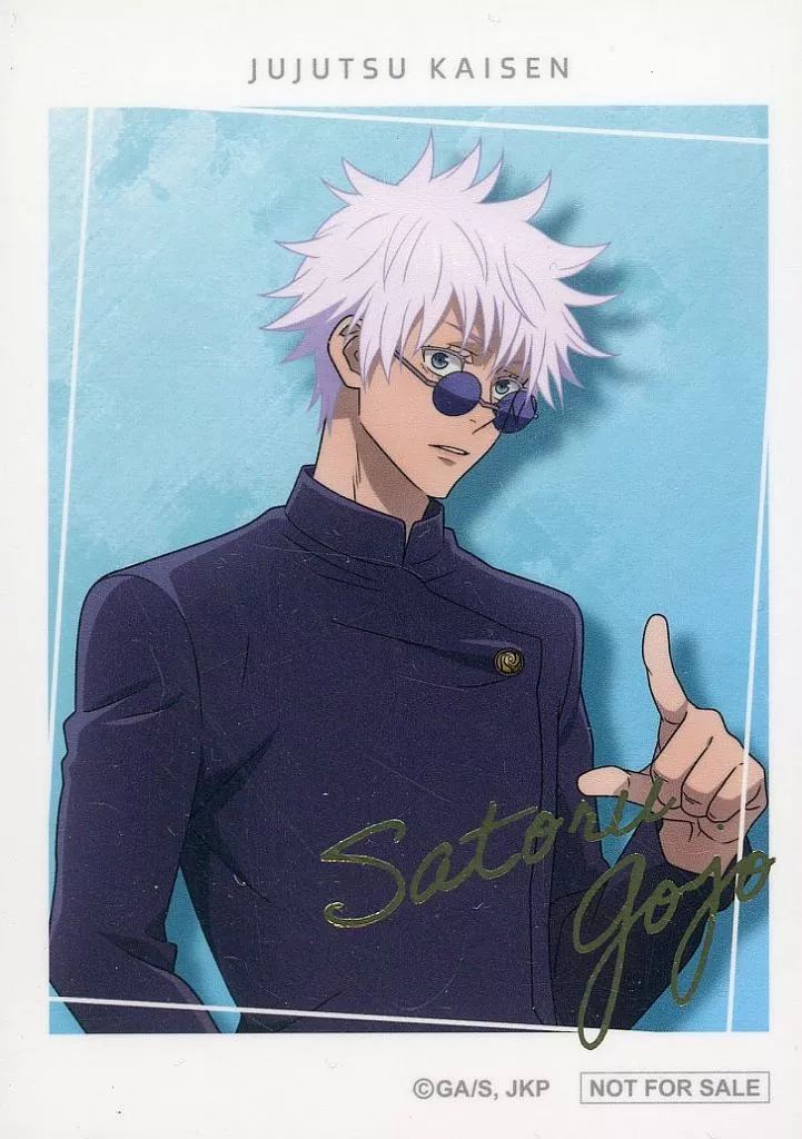 中古】キャラカード 五条悟2 トレーディング箔押しチェキ風カード