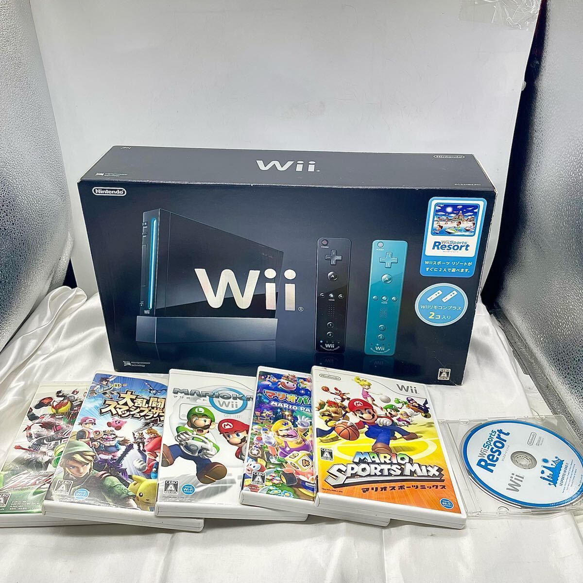 NintendoWII セット Nintendo Wii Console Complete Set with Mario Kart GameCube
