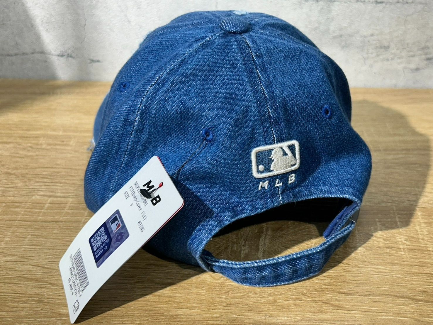韓国限定】MLB Korea ドジャース ダメージキャップ インディゴ