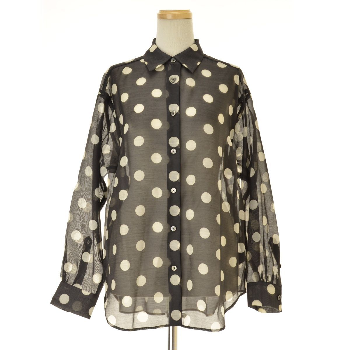 UNITEDARROWS】24SS 1511-162-1452-0930 オーガンジー プリントシャツ 
