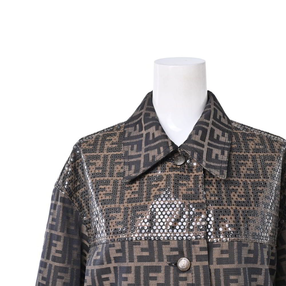 FENDIズッカ柄ビンテージジャケット FENDI jeans フェンディジーンズ ズッカ柄 モノグラム