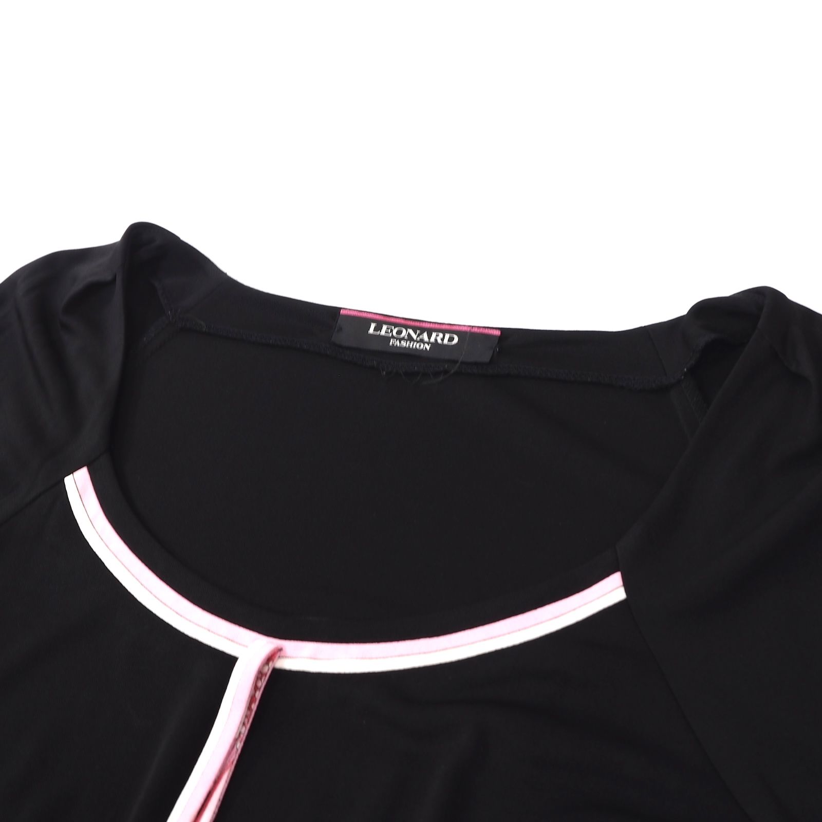 ☆良品 レオナール LEONARD ストレッチ カンカン素材 花柄