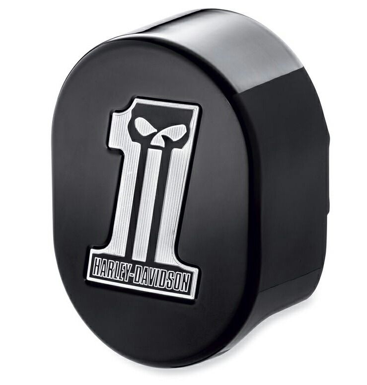 ダークカスタムロゴ ホーンカバー 1993年以降サイドマウントホーン装着車 ハーレー純正パーツ