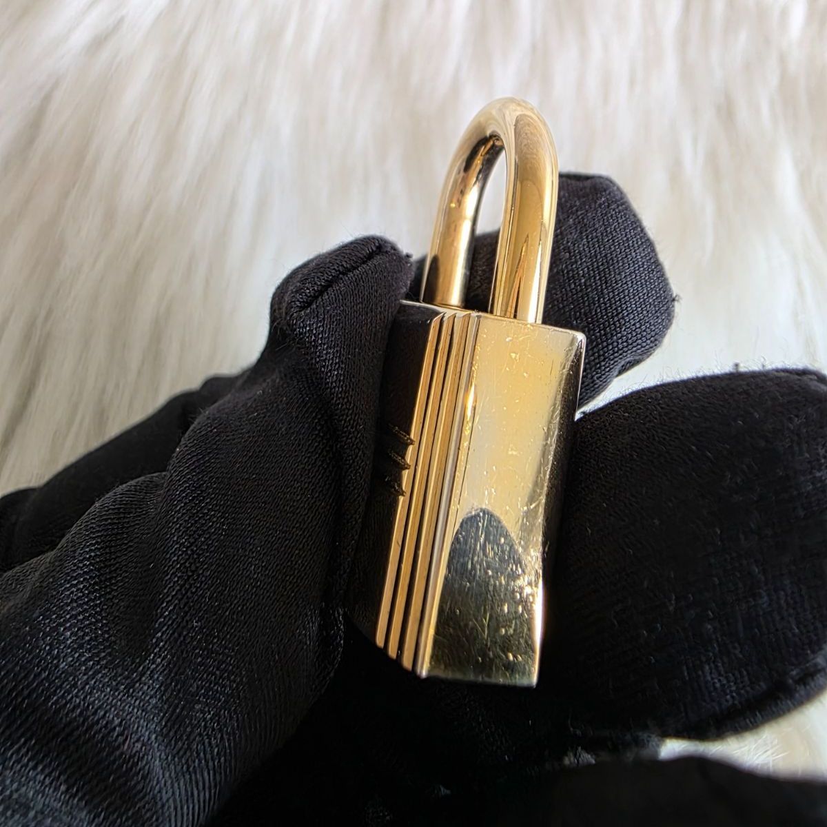 ☆HERMES(エルメス) カデナ ゴールド メタル 中古 嘉手納 南京錠