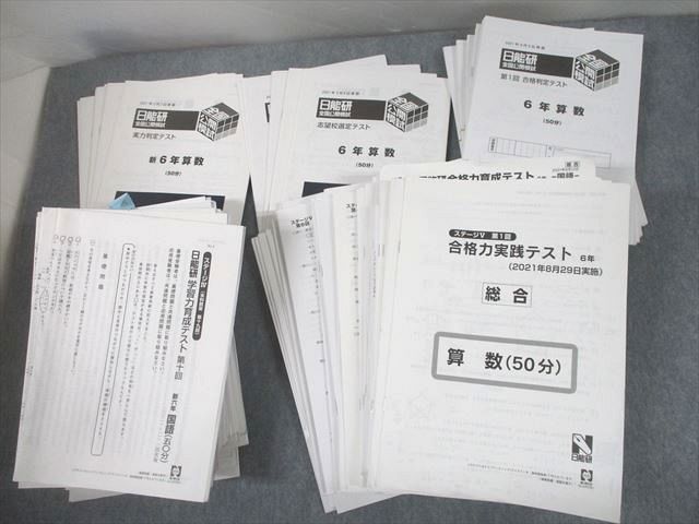 日能研 2021年度 小6 日能研全国公開模試 実力判定/志望校選定/合格 