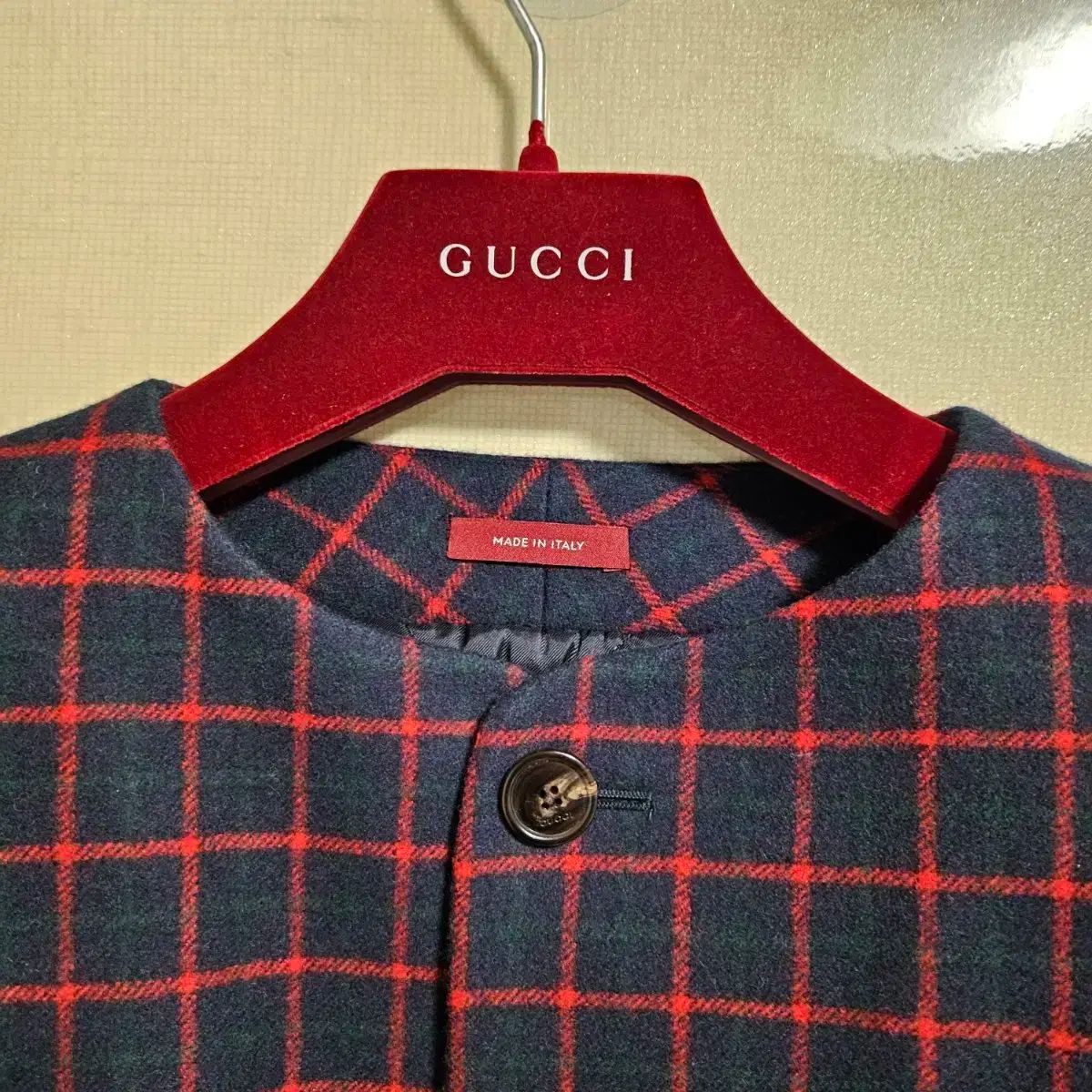 GUCCI ウール チェック柄 ジャケット GUCCI - 美品 GUCCI グッチ チェック柄 シングル テーラード