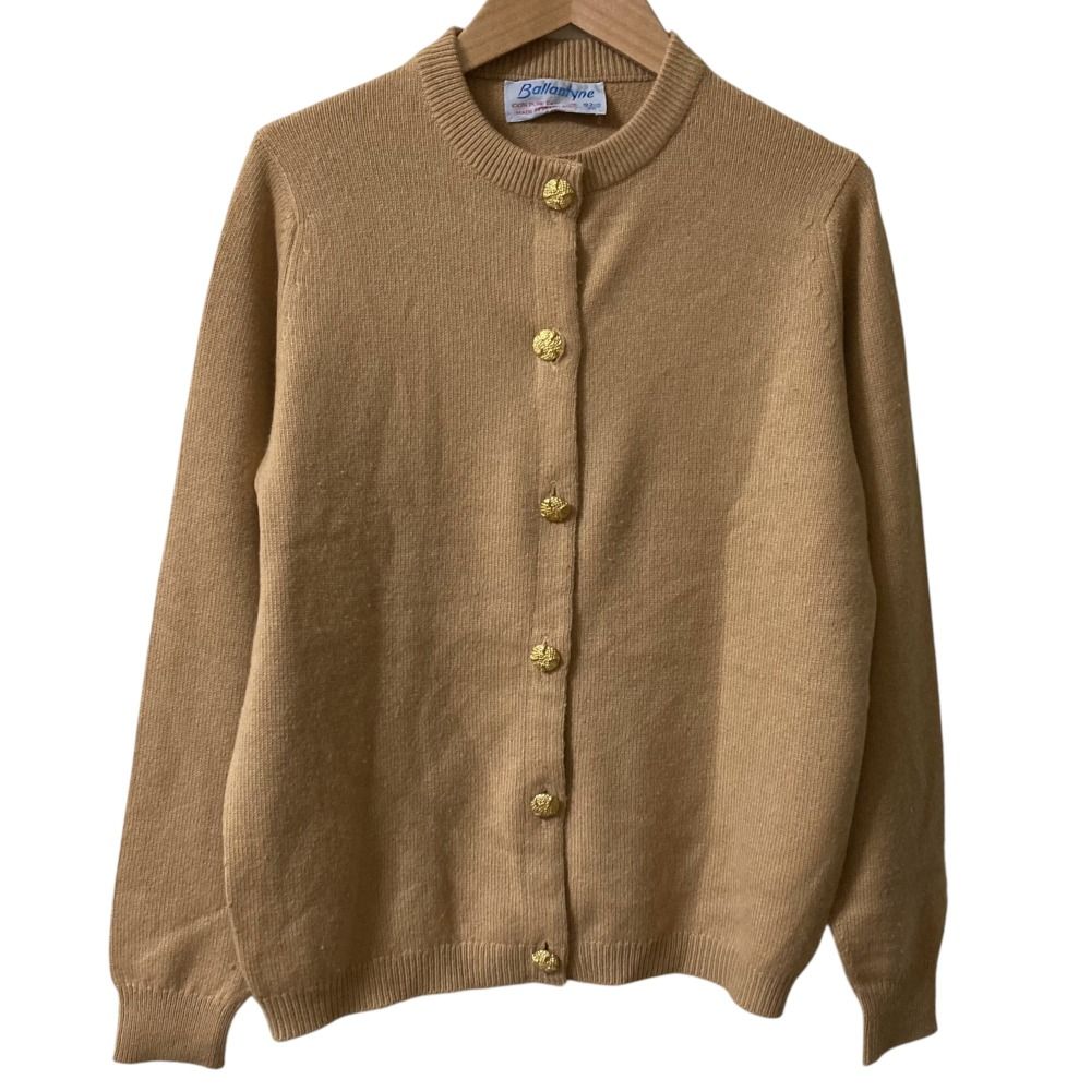 良品 BALLANTYNE バランタイン カシミヤ 金ボタン クルーネック