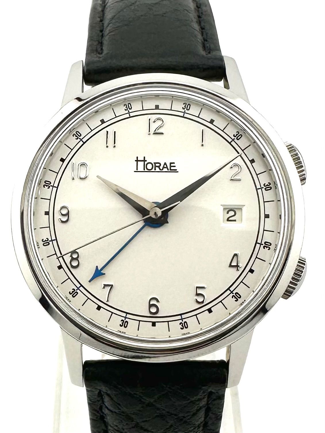 定期入れの HORAE ホライ Edition2 手巻き時計 アラーム ボヤジュール アナログ（手巻き）