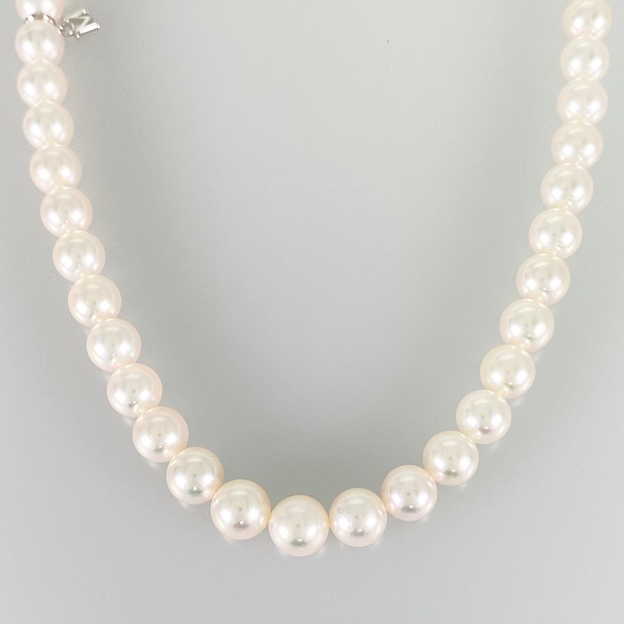 ミキモト MIKIMOTO K18WG パール ネックレス ss【中古】