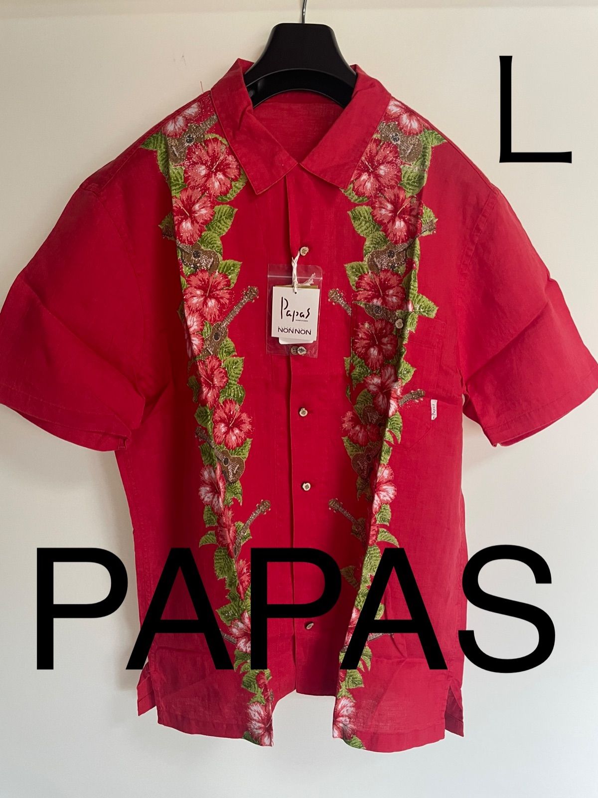 パパス PAPASアイランド 半袖シャツ Ｌ アロハ 未使用 - メルカリ