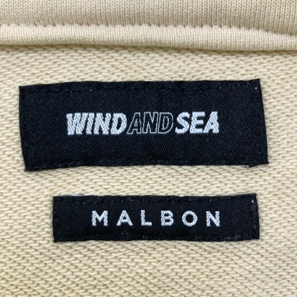 malbon golf windandsea トレーナー　サイズM サイズ：M MALBON GOLF マルボン ゴルフ ×WIND AND SEA ハーフ