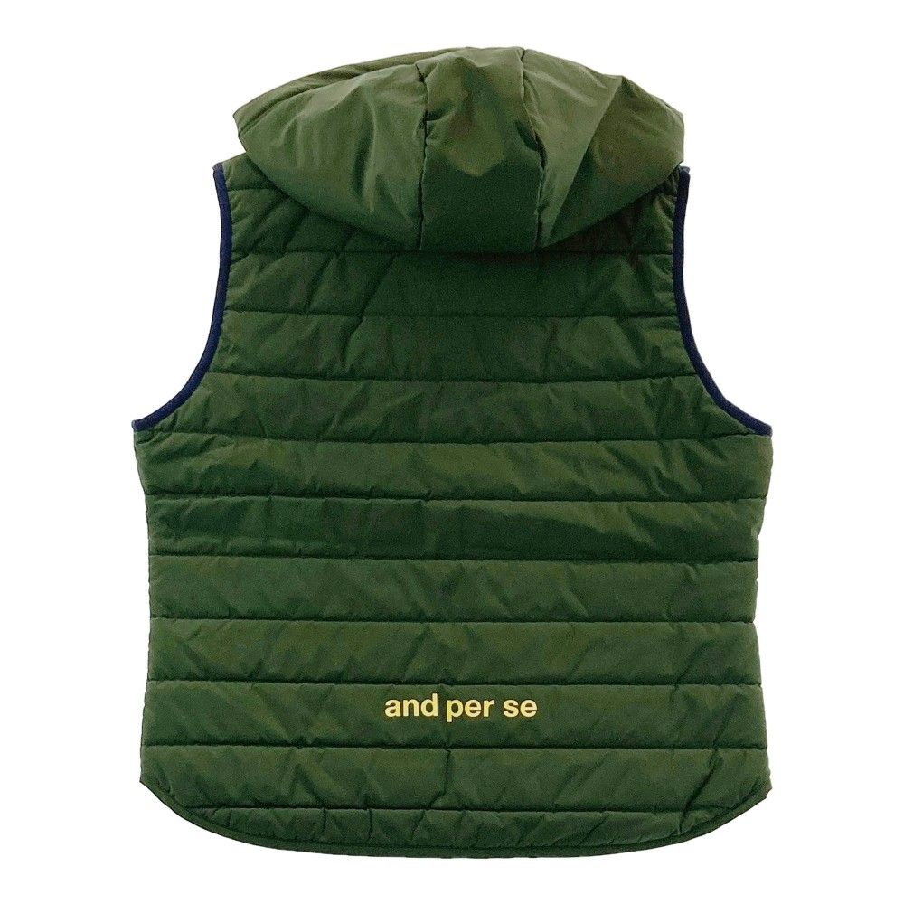 サイズ：LL AND PER SE アンパスィ 2024年モデル 中綿ベスト カーキ系