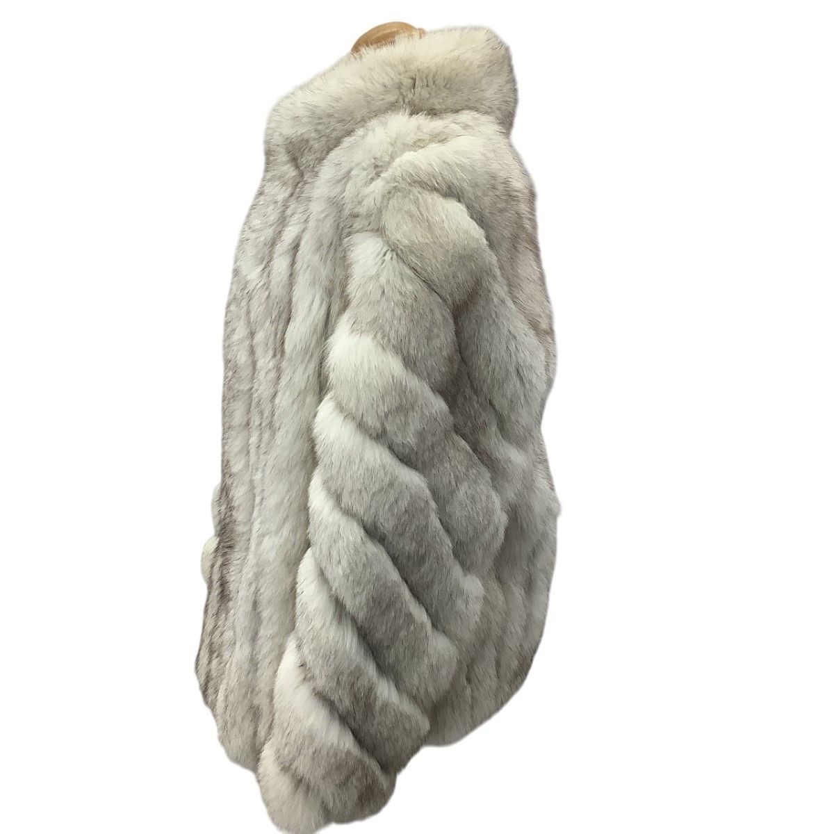 SAGA FOX 毛皮コート 銀タグ 高級 フォックスファー ベージュ 13号
