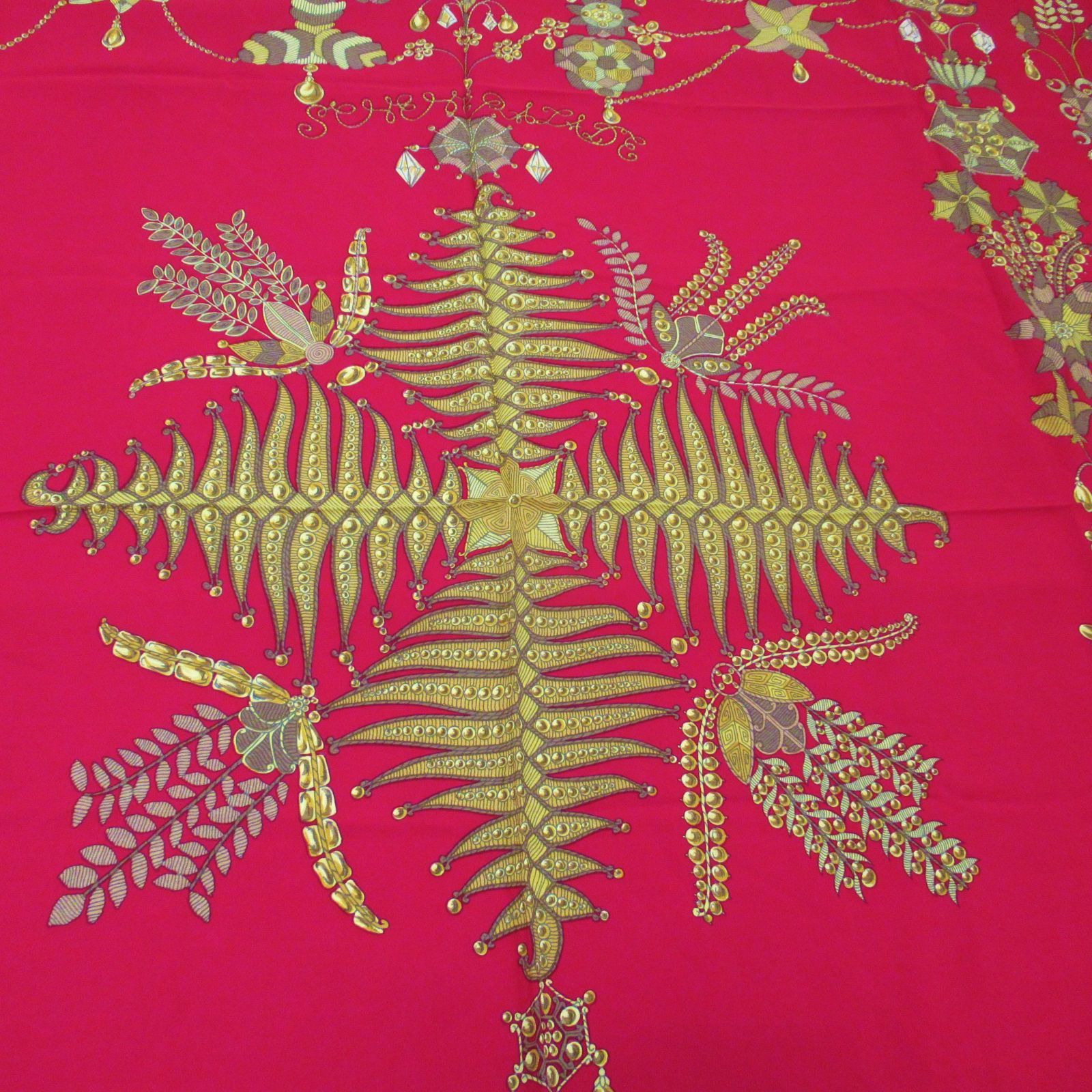 HERMES エルメス カレ140 ムスリン シフォンスカーフ 大判