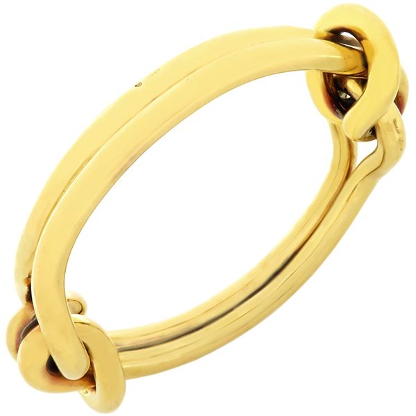 カルティエ Cartier ブレスレット 18KT バングル K18YG イエロー