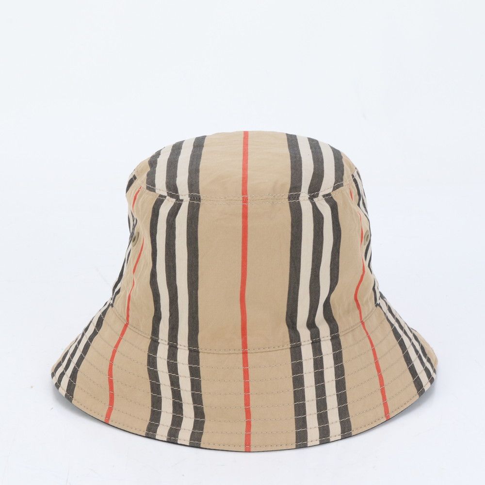 バーバリー ベージュ バケットハット チェック リバーシブル