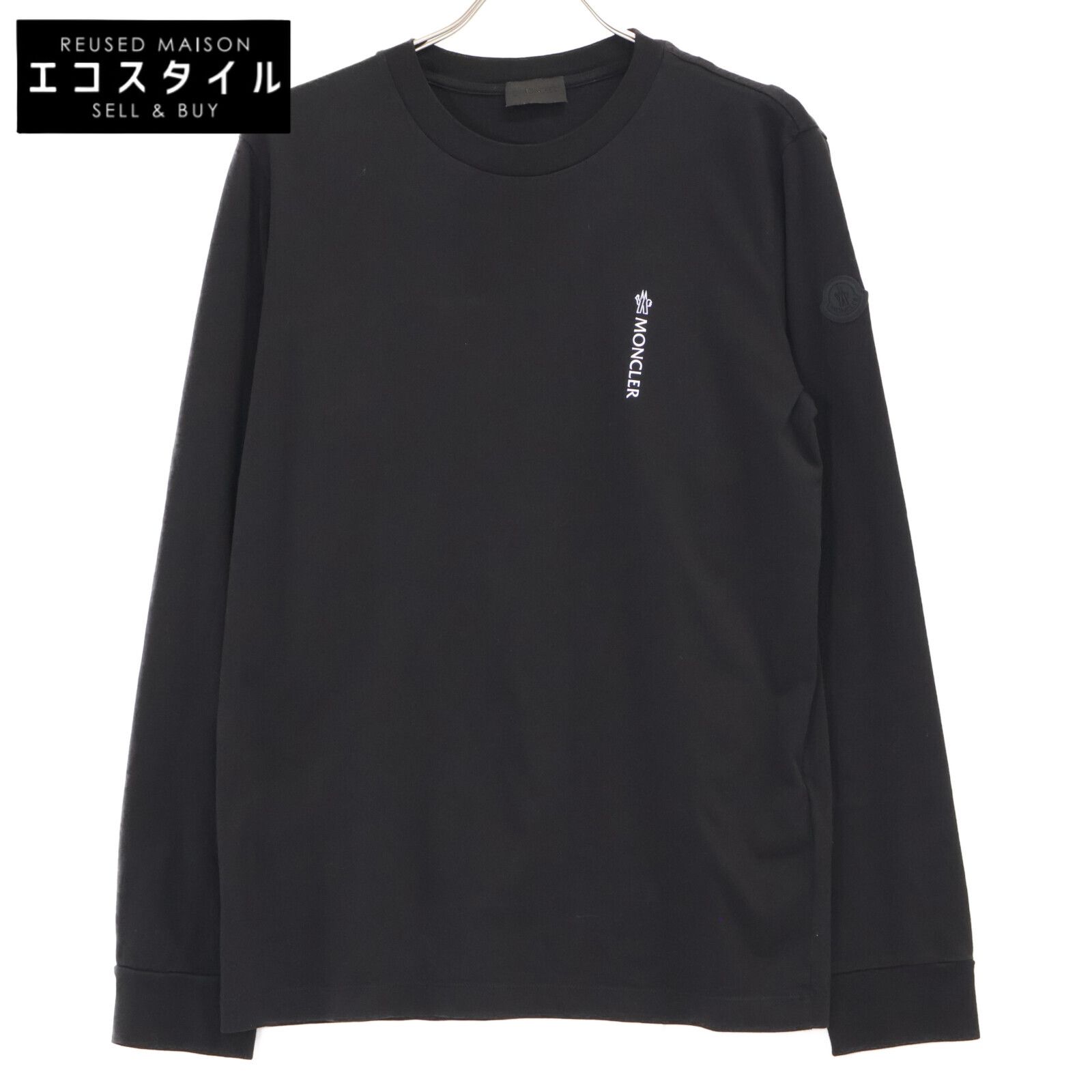 MONCLER モンクレール ﾌﾞﾗｯｸ MANICA LUNGA LS T-SHIRT S