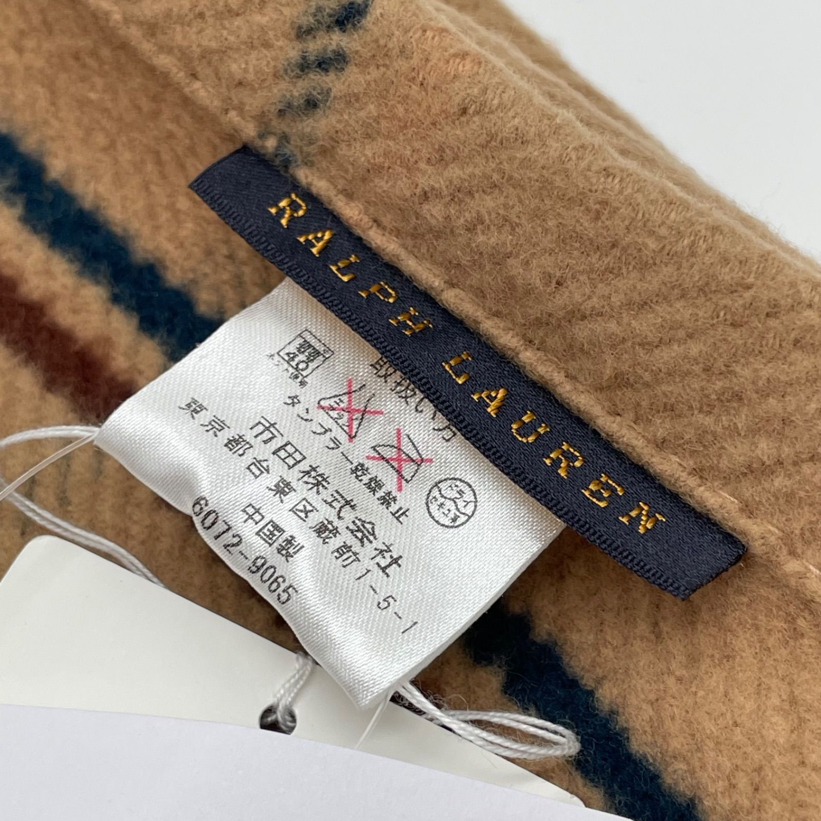 【新品】　ラルフローレンホーム　ハーフコットンブランケット　１００×１４０ ラルフローレン　ホーム　ハーフブランケット　　綿毛　 チェック　100×140 コットン　ウール　毛布　膝掛け