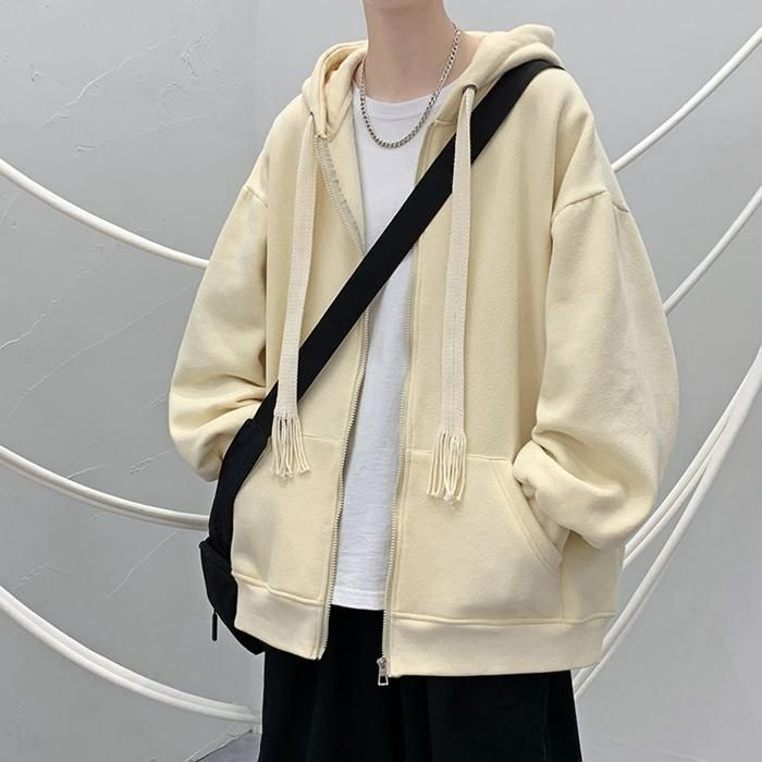 パーカー メンズ 長袖 ジップパーカー フード付き スウェット コート カジュアル シンプル おしゃれ かっこいい 無地 春秋 秋冬 通学 通勤 メンズファッション e7hh673