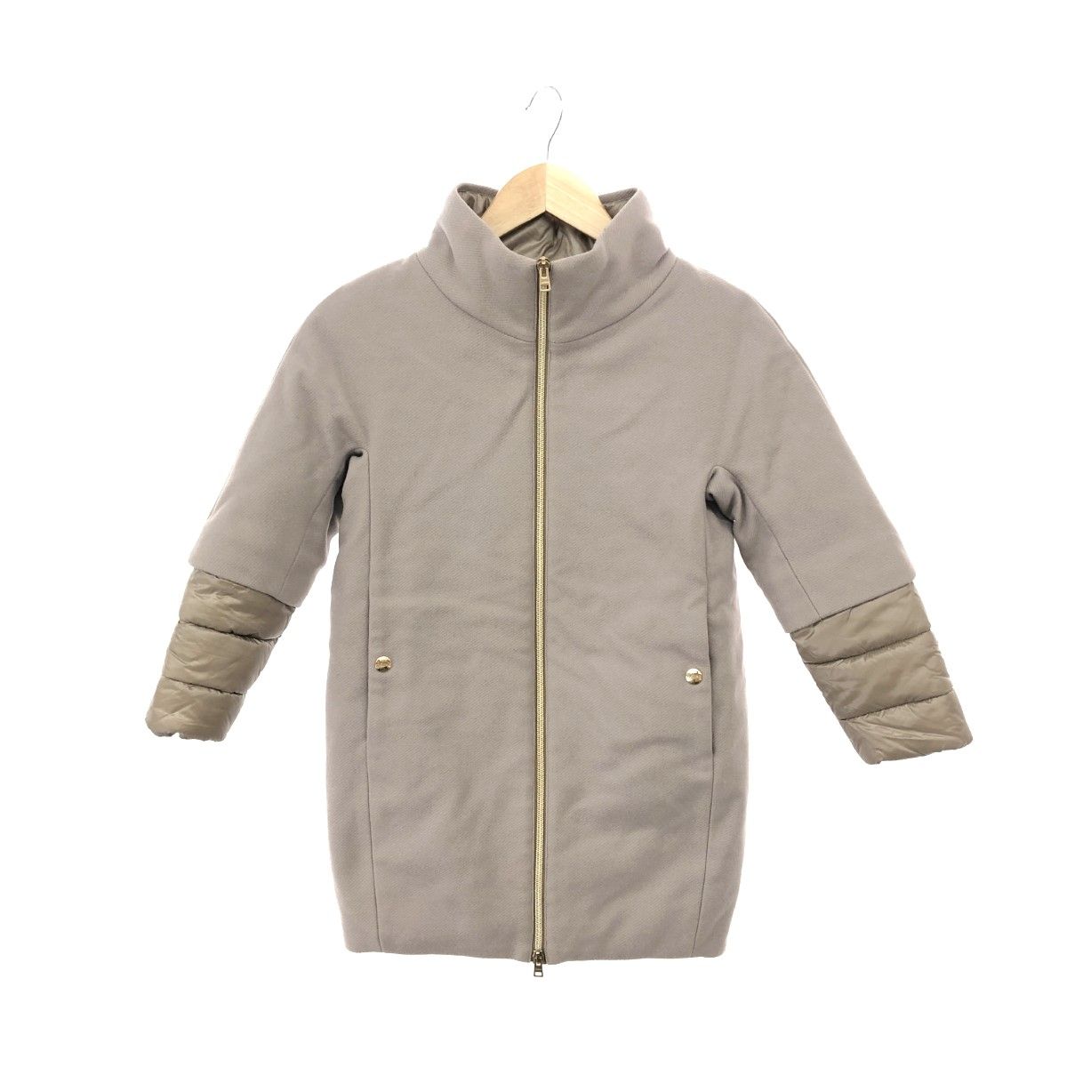 HERNO ヘルノ ロングコート サイズ 8A CA004G-39601-2600 ピンク|パープル ウール混 キッズ 中綿コート 240001115059