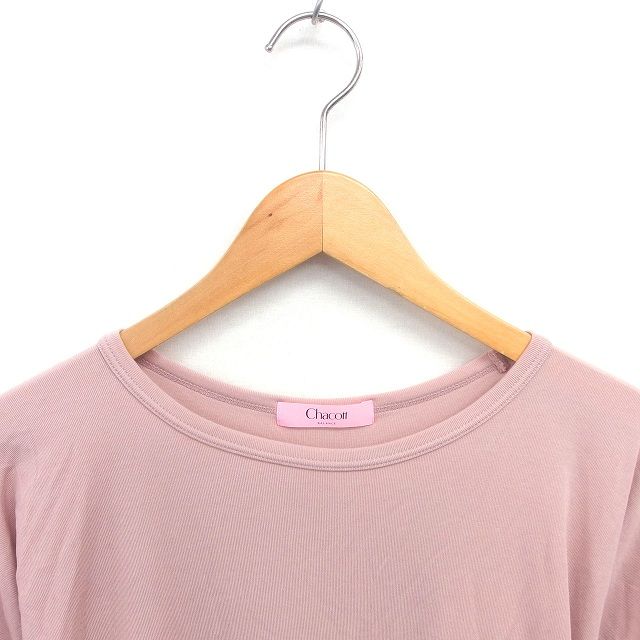 チャコットChacott BALANCE ウールジャージー長袖Tシャツ ピンク